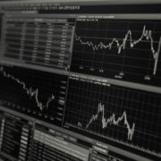 world market stocks on computer screen